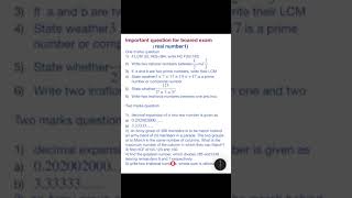 Gear up for board success with vital Real Numbers questions! 📘🔍 #realnumbers #mathematics