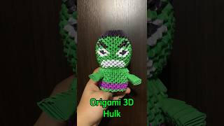 Origami 3D Hulk #paperart #diy #papercraft #origami #origami3d #hulk #hulksmash #marvel #hulkesmaga