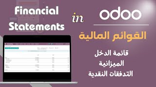 Financial statements Reports in Odoo (Profit &loss, Balance sheet and Cash flow)