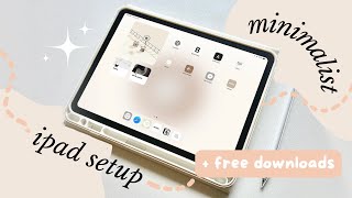 ipad makeover ₊˚⊹💗 | cute & minimal aesthetic ✨