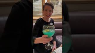 🧊🧊 Glacier Cocktails are here! Taste Alaska in Ocean Bar on Holland America Line #cruisedirector