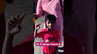 Little prabhas fan visited prabhas house on his birthday ❤️👌