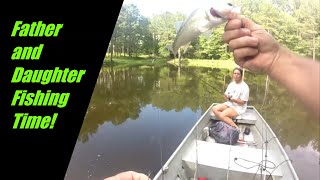 Father and Daughter Fishing Time ! **Fun evening on the water** #bassfishing #familytime