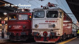 EA 318 paraseste Gara Bucuresti Nord cu trenul IR 1585 intr-un super concert de goarne (15.12.2019)