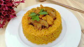 5 Minute Easy Chicken Rice Better than takeout أرز بالدجاج والخضر بأسهل طريقة ومذاق خطيير