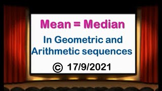 My notes about  Arithmetic and Geometric mean