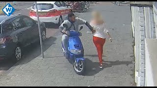 Straatrover op scooter slaat 7 keer toe in Den Haag