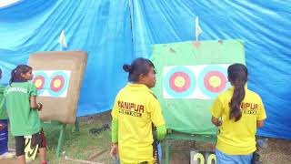 Cherukuri Volga   Lenin Archery Academy 27 10 2017 Under 14 team event girls