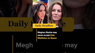 Meghan Markle may never accept Kate Middleton as Queen #shorts #viral