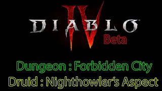 Diablo 4 Beta : Dungeon : Forbidden City