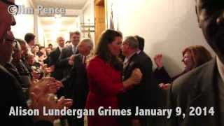 Supporters Show Alison Lundergan Grimes Love Prior To Filing For U.S. Senate Video.