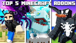 Top 5 Incredible Mods For Minecraft PE Survival || Best Mods And Addon For MCPE