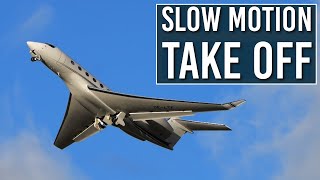 Private Jet  Breathtaking Slow-Motion Takeoff in the Alps