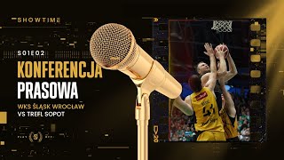 Konferencja prasowa po 2. meczu WKS Śląsk Wrocław - Trefl Sopot (08.05.2023 r.)