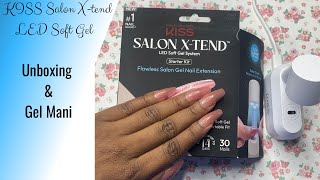 Affordable Nail Kit Unboxing & Review | $20 KISS Salon X-tend LED Soft Gel Starter Kit From Walmart