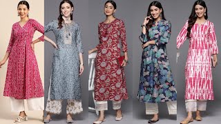 Myntra Latest Beautiful Printed Kurtis Design