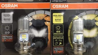 OSRAM T19 LED headlight gaano kaliwanag