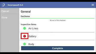 Vehicle Inspections on Android™ Devices - Encompass® ELD