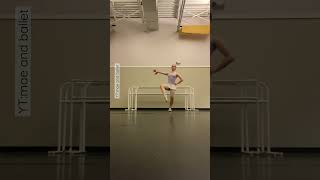 💜🩰💜 #ballerina #ballet #pointe #dance #dancer #shorts #turning #arabesque #balance #youtubeshorts