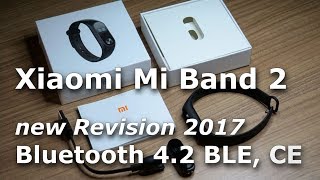 Xiaomi Mi Band 2 | Neue Revision 2017 | Bluetooth 4.2 BLE | CE -Zeichen