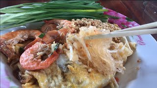 Making Stir fried glass noodle/Pad Woon Sen/ผัดวุ้นเส้น