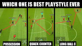 Which is better quick counter | Possession or long ball counter | efootball2023 mobile 👌