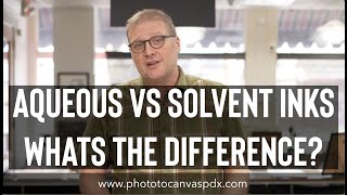 Solvent vs Aqueous Inks