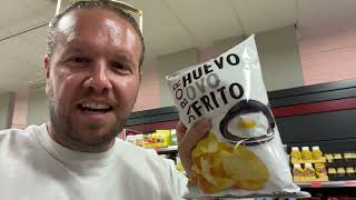 Would you eat fried egg crisps! #spain #travel #vlog