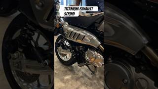 Honda Monkey 125 , Titanium Exhaust Sound #hondamonkey  #hondamonkey125