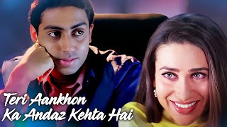 Teri Aankhon Ka Andaz Kehta Hai (Lyrical) - Haan Maine Bhi Pyaar Kiya | Udit Narayan, Alka Yagnik