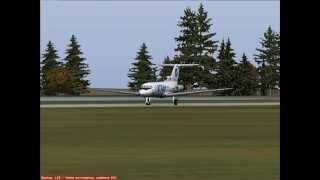 Yak-40  Landing at Aleksandrovo