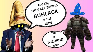 Final Fantasy Horizon XI - Galka is a WIZURD now, taking Buhlack Mage job FULL SCREEN