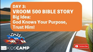 Soul City Kids Camp at Home Day 3 VROOM 500 Bible Story