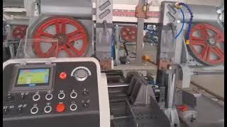 330B automatic metal bandsaw machine operation training video