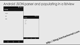 Android JSON parser and populating in a listview