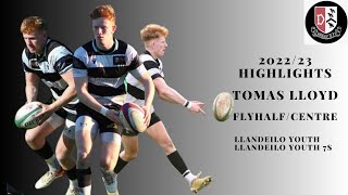 LLANDEILO YOUTH 2022/23  - TOMAS LLOYD - FLYHALF/CENTRE