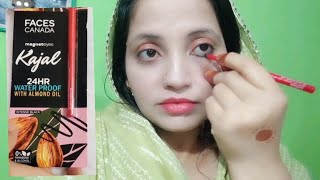 Faces caneda kajal with Almond oil Honest review || before buying must watch #facescanada