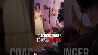 Coaching a singer in the studio