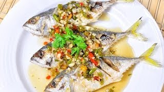 Thai Food - Deep Fried Mackerel Fish (Pla Tu Rad Prik)