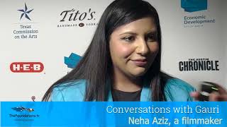 Neha Aziz on the INDIE MEME Red Carpet