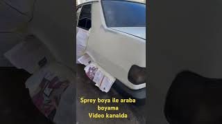 Sprey boya ile araba boyama video tamamı kanalımda / abone olursanız sevinirim