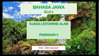 Kelas 6 SD : Bahasa Jawa Pasinaon 3