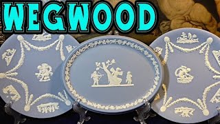 Wedgwood.Тарелки.Коллекция.Англия.Голубой яшмовый фарфор.