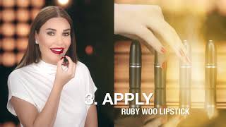 M∙A∙C Cosmetics: How To - Cyrine's Signature Red Lip