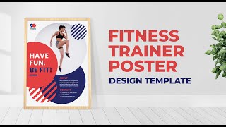 Fitness Trainer Poster Design Template