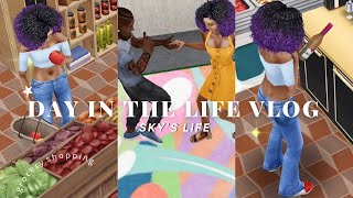 •Sims Vlog• 🥦🍖🛒| Sky’s Life 02: Daily Vlog | The Sims Freeplay