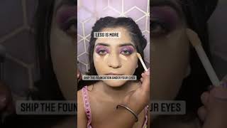 how to avoid under eye crease tutorial #shorts #shortsvideo #trending #youtubeshorts #short #viral