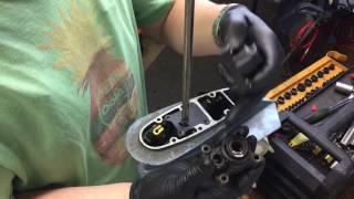 How to replace water pump impeller on a 1977 Evinrude Outboard Motor Part 3