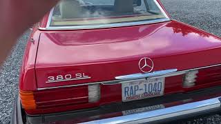 1983 Mercedes Benz 380 SL WalkAround video.