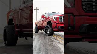 ALL RED GMC DENALI DURAMAX #gmc  #denali  #duramax  #liftedtrucks